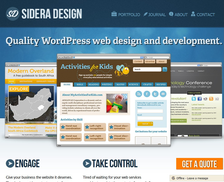A great web design by Sidera Design, joao pessoa, Brazil: 
