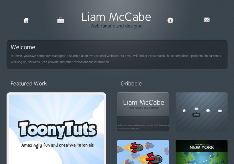 A great web design by Liam McCabe, London, United Kingdom: 