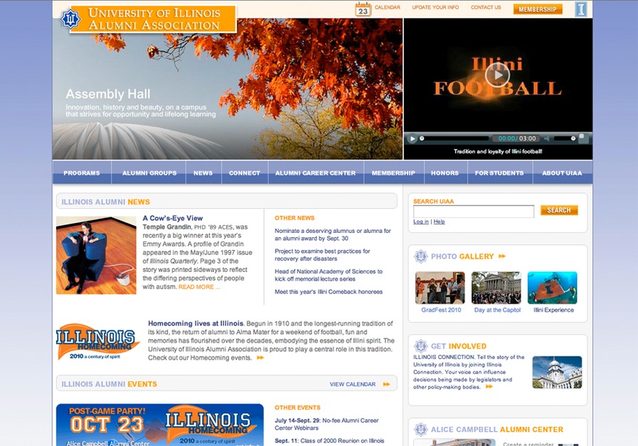 A great web design by MACMEDIA, Champaign, IL: 