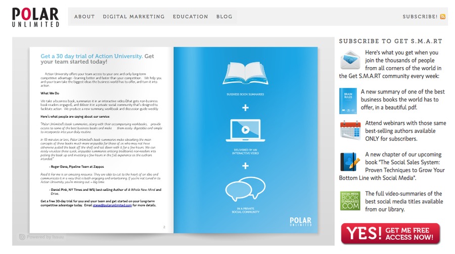 A great web design by Polar Unlimited, Toronto, Canada: 