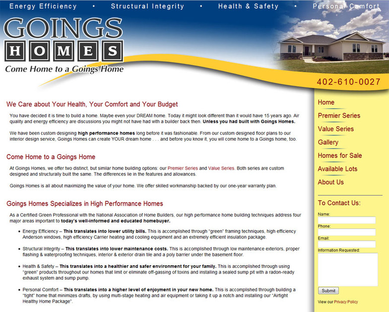 A great web design by WHdigital, Inc., Lincoln, NE: 