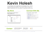 A great web design by Kevin Holesh, Pittsburgh, PA: 