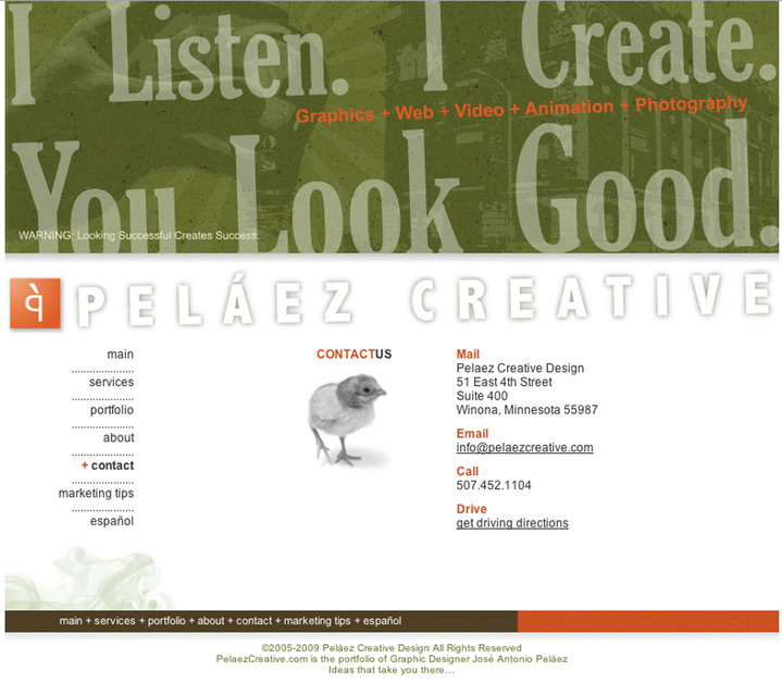 A great web design by Pelaez Creative, Winona, MN: 
