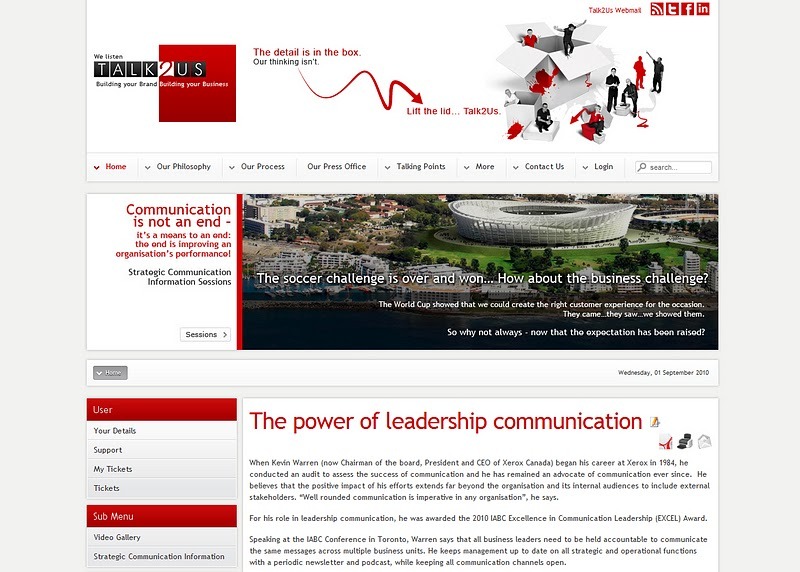 A great web design by Talk2Us, Bryanston, South Africa: 