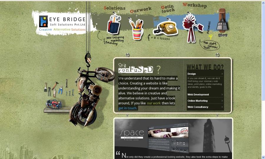 A great web design by Eye Bridge Soft Solutions, Queensland, Australia: 
