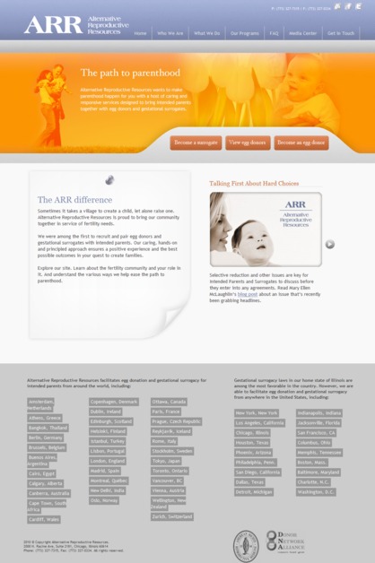 A great web design by Bauhs Creative Group, Chicago, IL: 