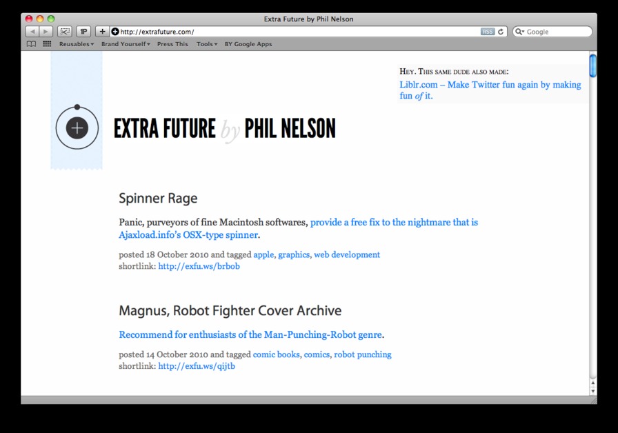 A great web design by Phil Nelson, South Bend, IN: 
