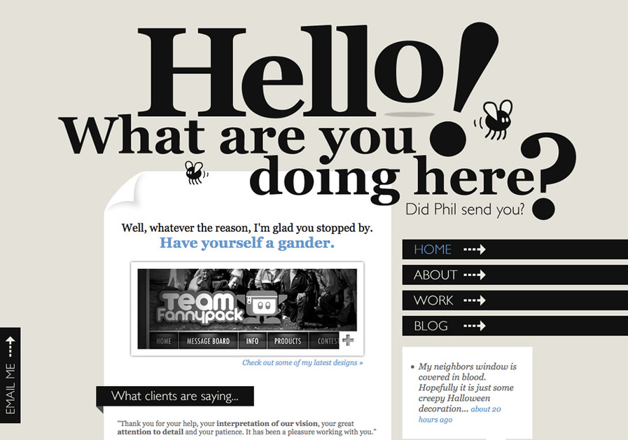 A great web design by Denise Chandler, Salt Lake City, UT: 