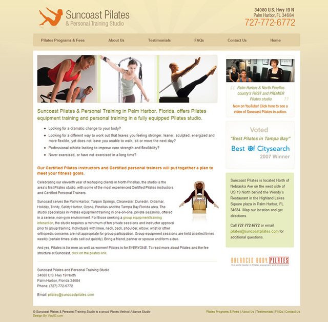 A great web design by Lisa Moseley, Miami, FL: 