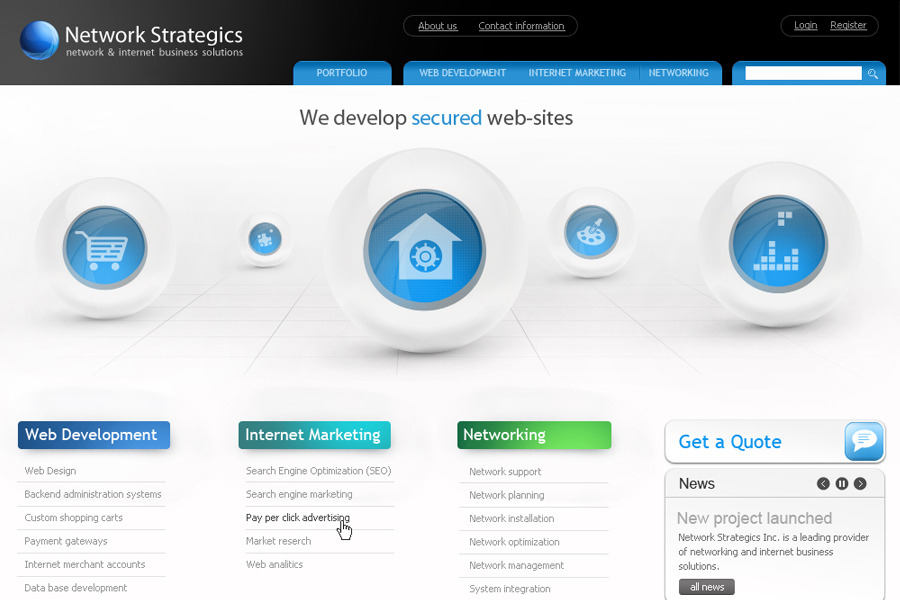 A great web design by Network Strategics, Fort Lauderdale, FL: 