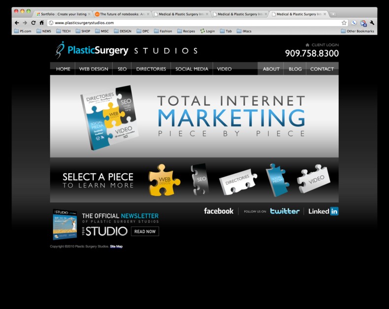 A great web design by Plastic Surgery Studios, Los Angeles, CA: 