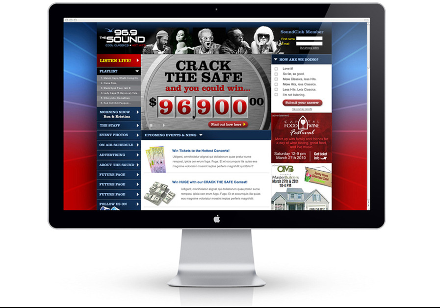 A great web design by BlueGoldfish, Seattle, WA: 