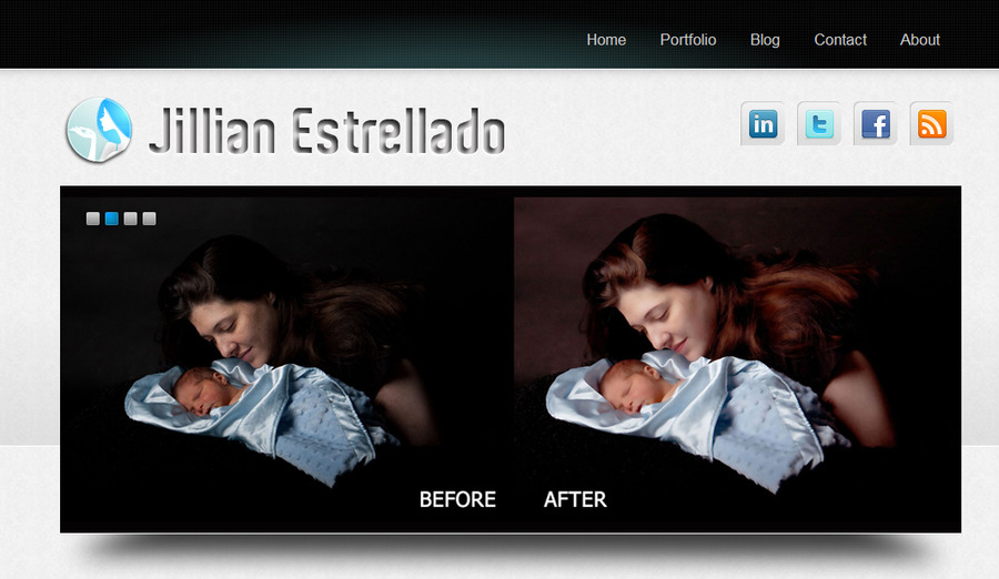 A great web design by Jillian Estrellado, Manila, Philippines: 