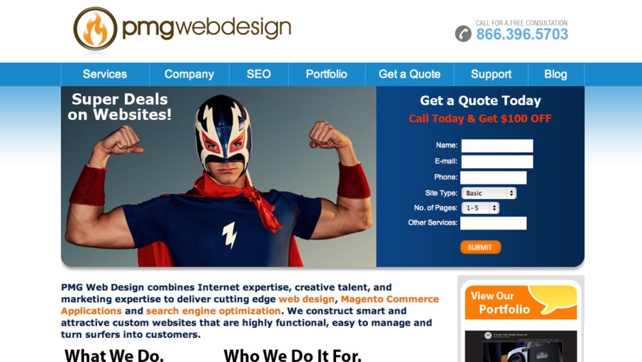 A great web design by PMG Web Design, Dallas, TX: 