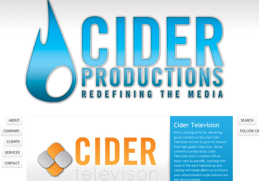 A great web design by Cider Productions, Toronto, Canada: 