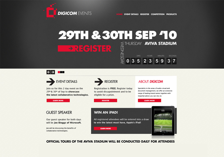 A great web design by Framework Design, Dublin  Ireland, Ireland: 