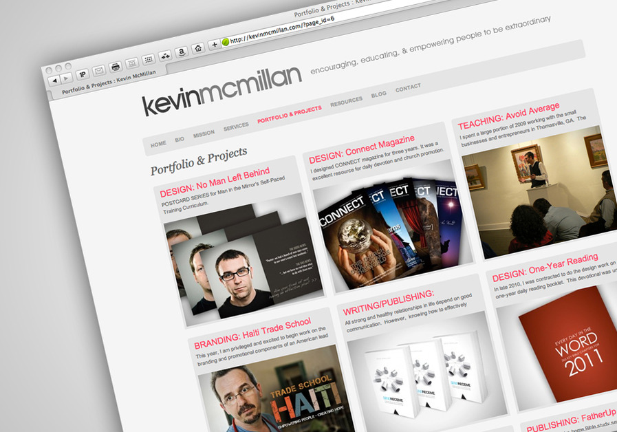 A great web design by Kevin McMillan, Tallahassee, FL: 