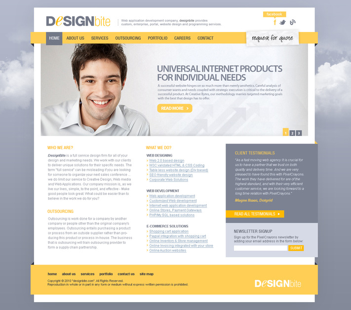 A great web design by Design Bite, New Delhi, India: 