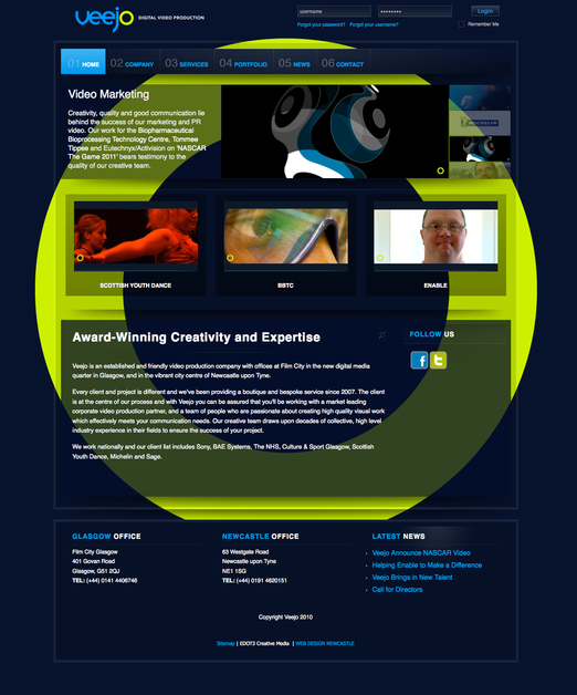 A great web design by EDOT3, Newcastle, United Kingdom: 