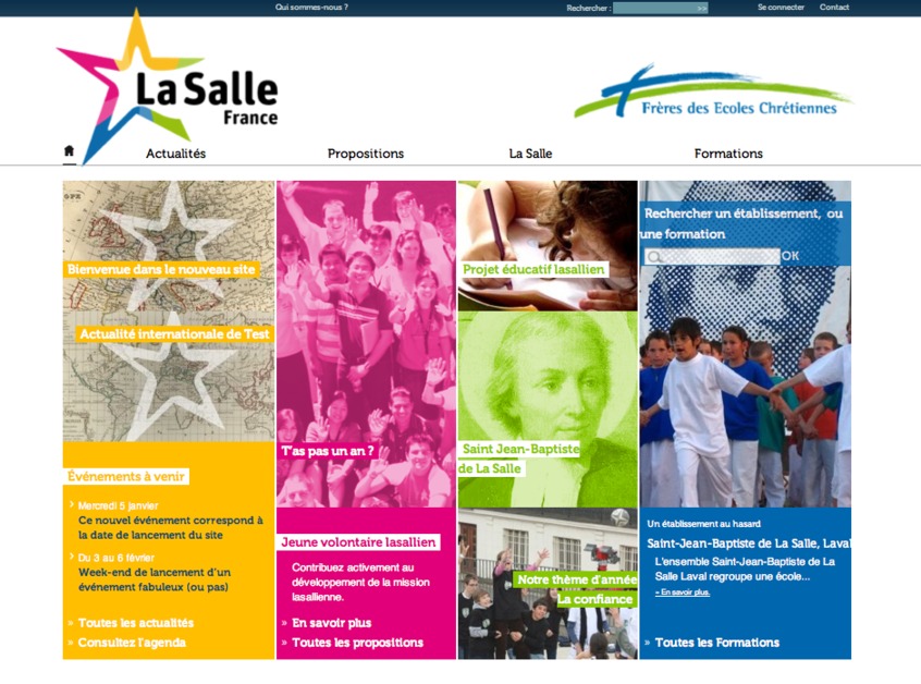 A great web design by SEV communication, Lyon, France: 