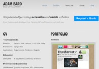 A great web design by Adam Bard, Victoria, Canada: 