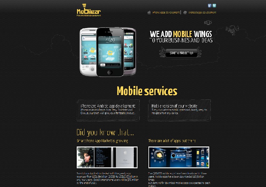 A great web design by Mobile ZR, Milano, Italy: 