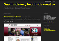 A great web design by Drew Stephens, Little Rock, AR: 