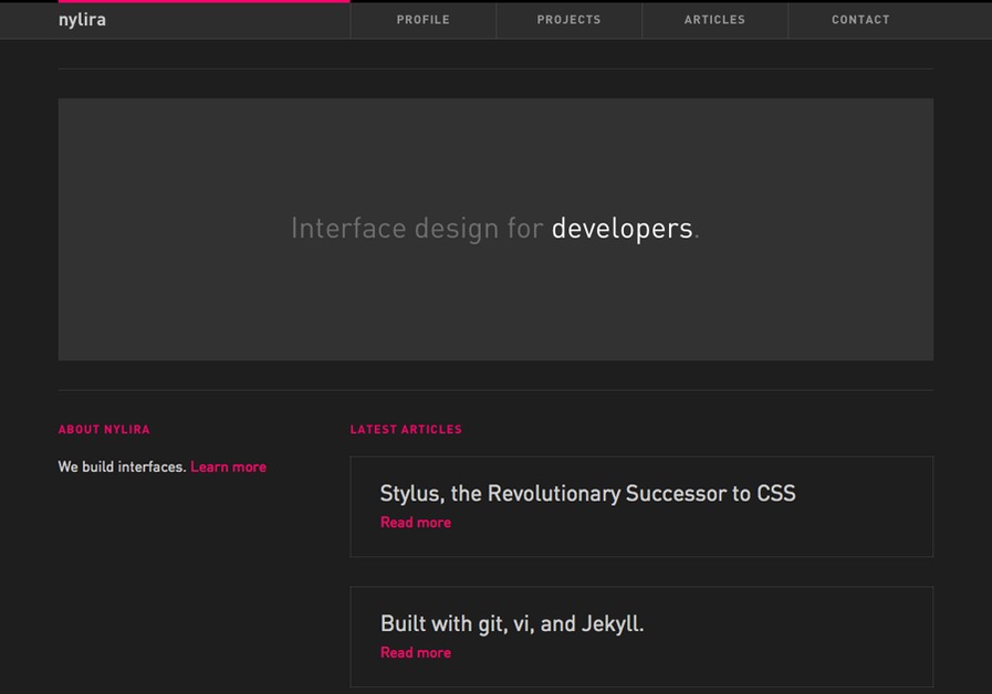A great web design by Nylira, San Francisco, CA: 