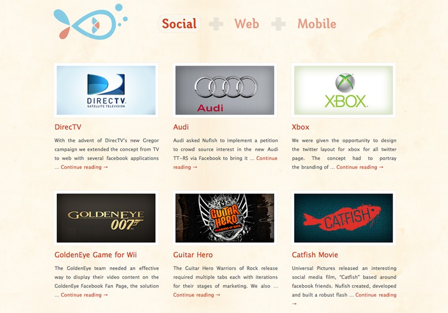 A great web design by Nufish.com, Los Angeles, CA: 