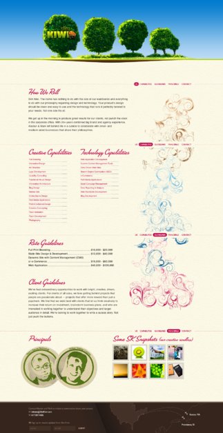 A great web design by Slim Kiwi, Boston, MA: 