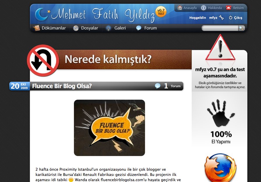 A great web design by Mehmet Fatih YILDIZ, Istanbul, Turkey: 