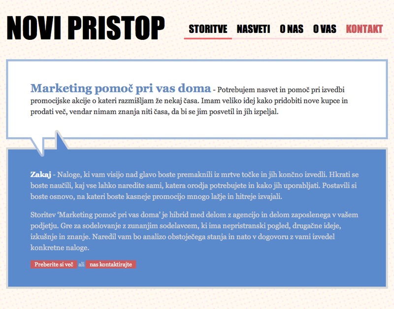 A great web design by NoviPristop, Ljubljana, Slovenia: 
