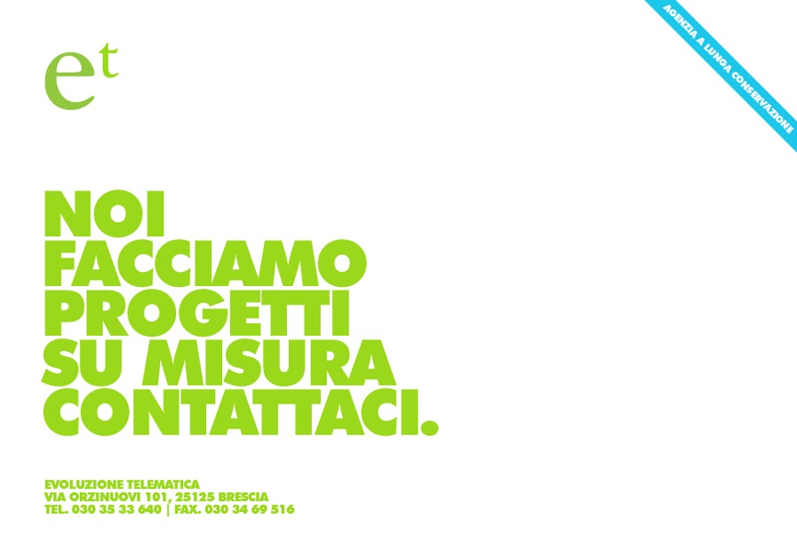 A great web design by Evoluzione Telematica, Brescia, Italy: 