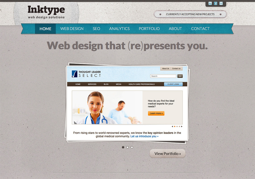A great web design by Inktype, Chapel Hill, NC: 