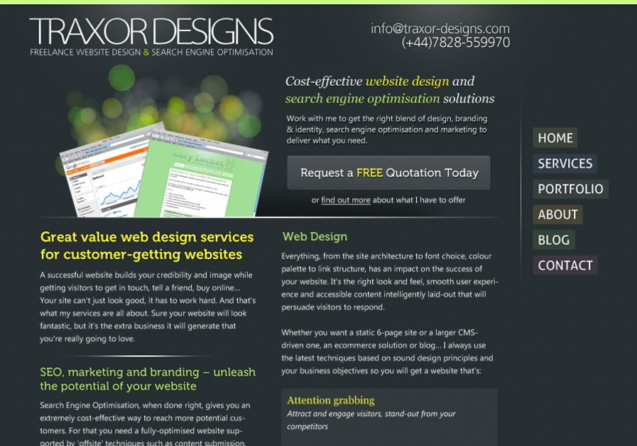 A great web design by Traxor Designs, Birmingham, United Kingdom: 