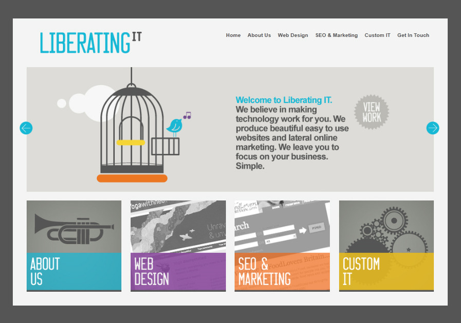 A great web design by Liberating IT, Central London, United Kingdom: 