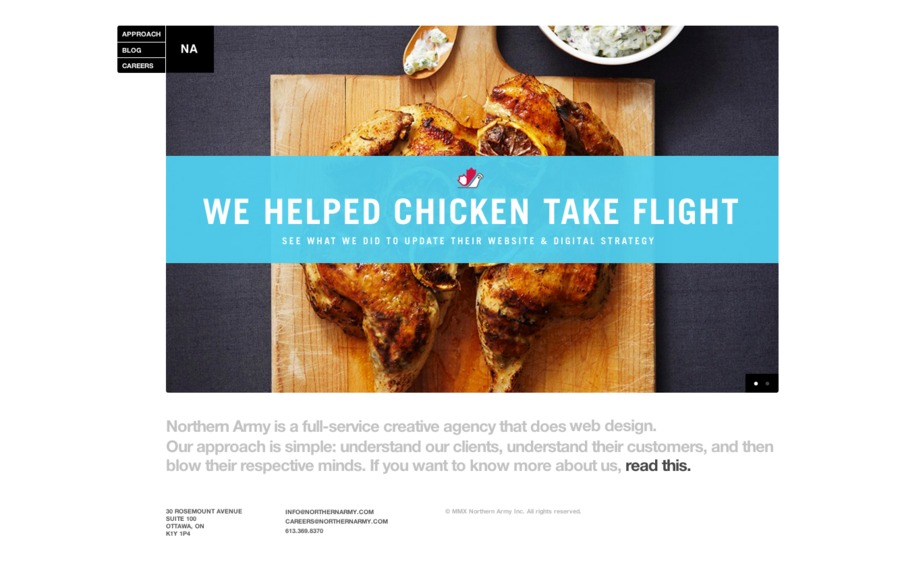 A great web design by Northern Army, Ottawa, Canada: 
