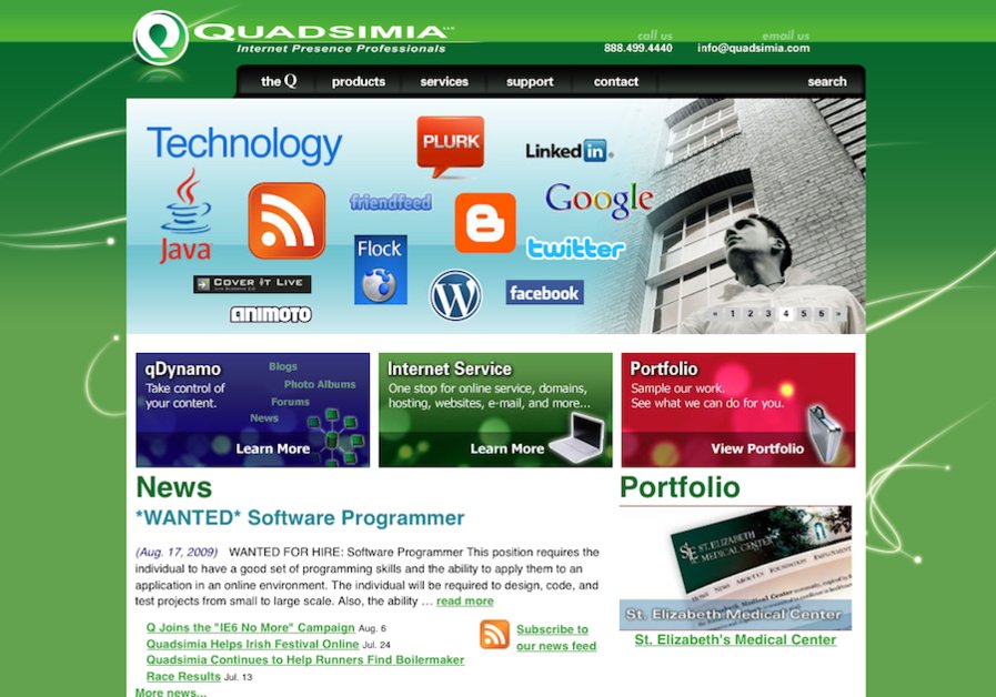 A great web design by Quadsimia, Utica, NY: 