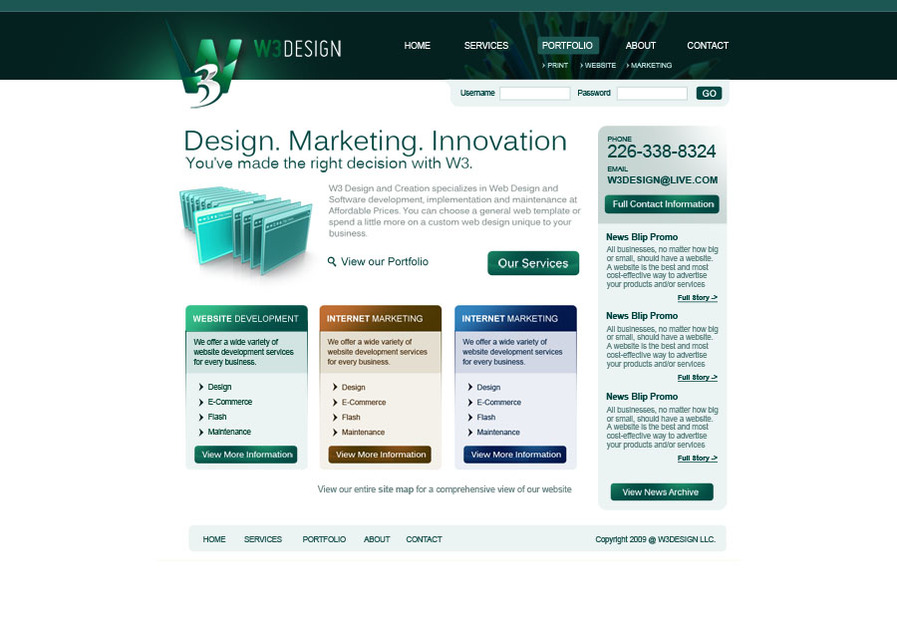 A great web design by W3 Design, Waterloo, Canada: 