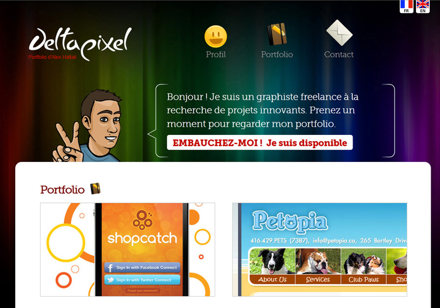 A great web design by Deltapixel, Montpellier, France: 