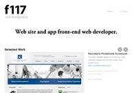 A great web design by Front117, Szczecin, Poland: 