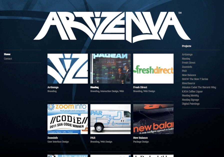 A great web design by Artizenya, New York, NY: 