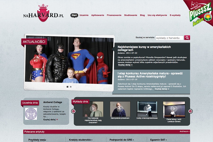A great web design by Zapalka Interactive Agency, Warsaw, Poland: 