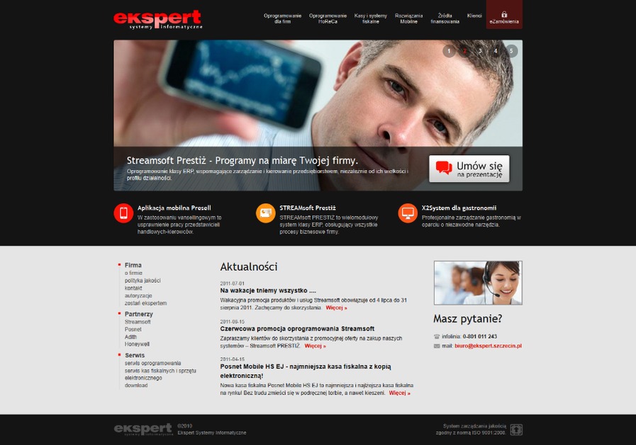 A great web design by Webengine, Szczecin, Poland: 