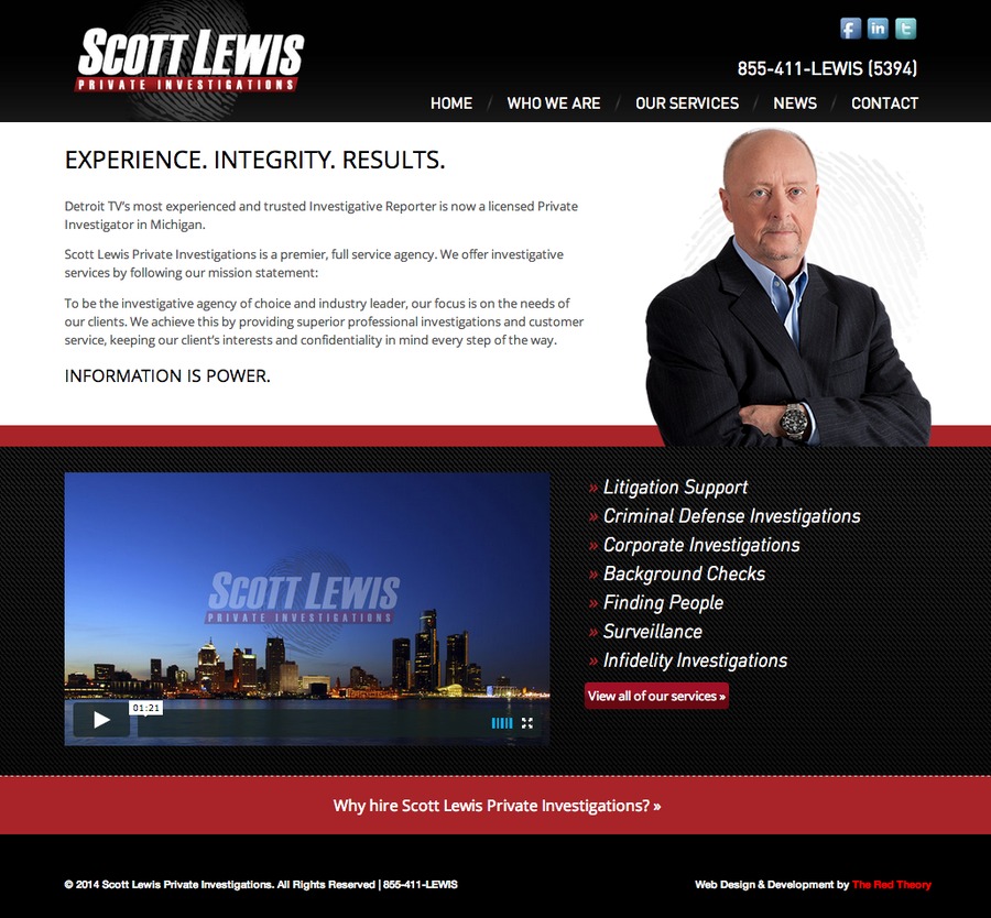 A great web design by The Red Theory, Detroit, MI: Responsive Website, Service
, Wordpress
