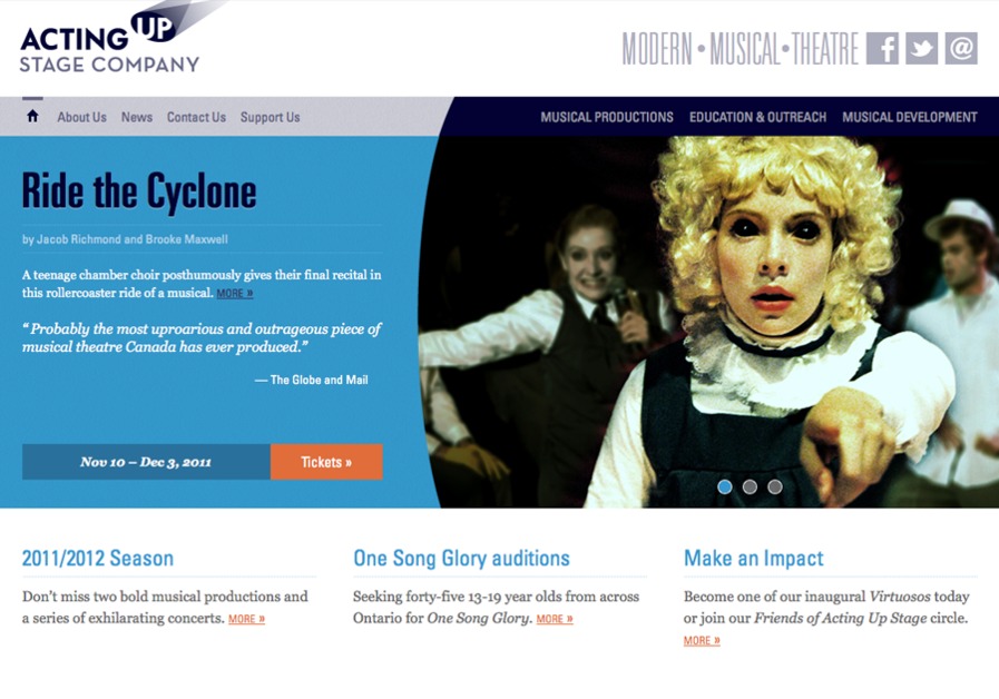 A great web design by Array Design, Toronto, Canada: 