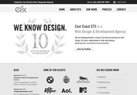 A great web design by East Coast EFX, Los Angeles, CA: 