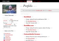 A great web design by Adam Darowski, Boston, MA: 