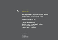 A great web design by Base Art Co., Columbus, OH: 