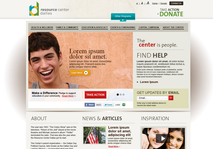 A great web design by Elevation - Web Solutions for Non Profits, Washington DC, DC: 